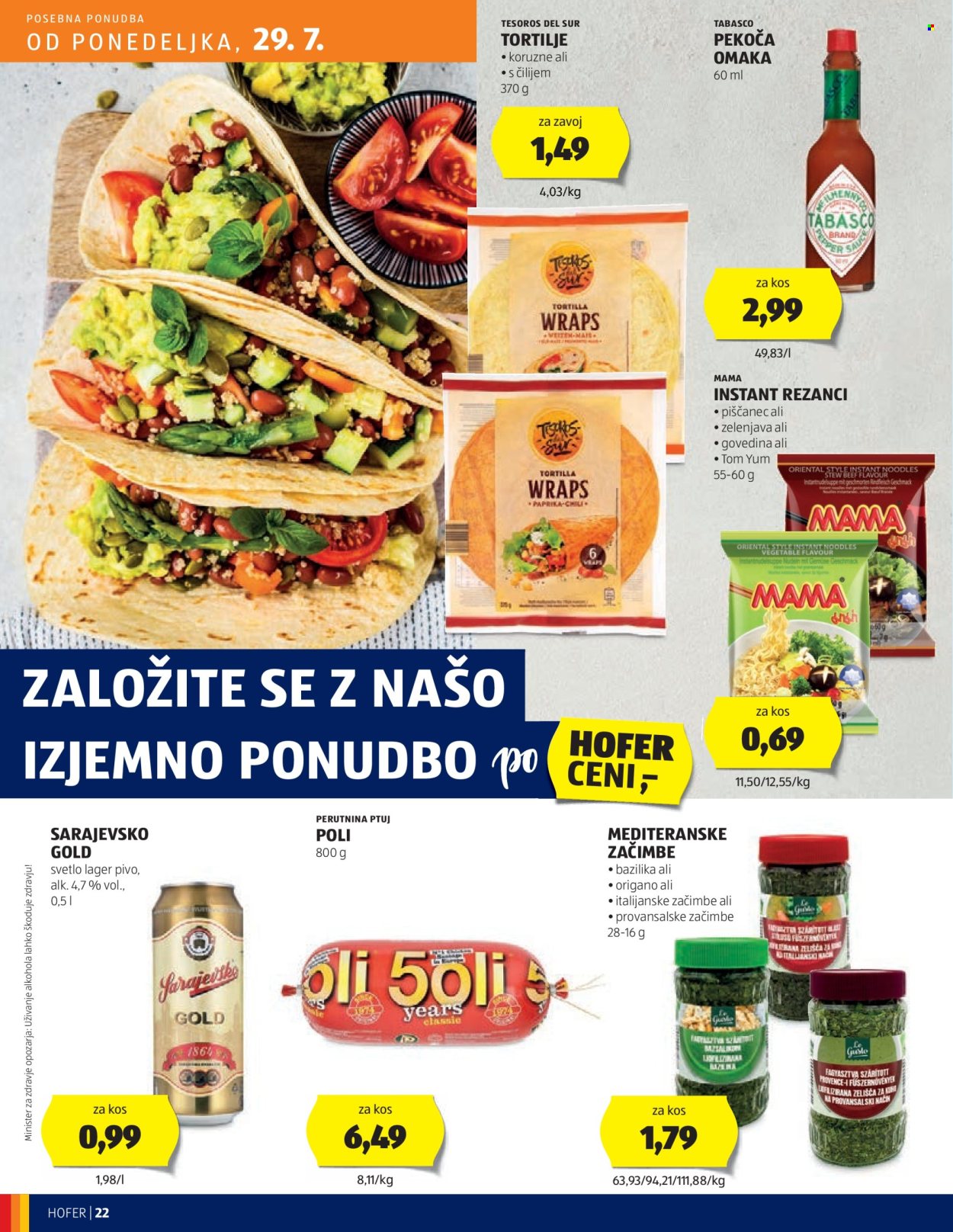 Hofer katalog - 25.7.2024 - 3.8.2024. Stran 22