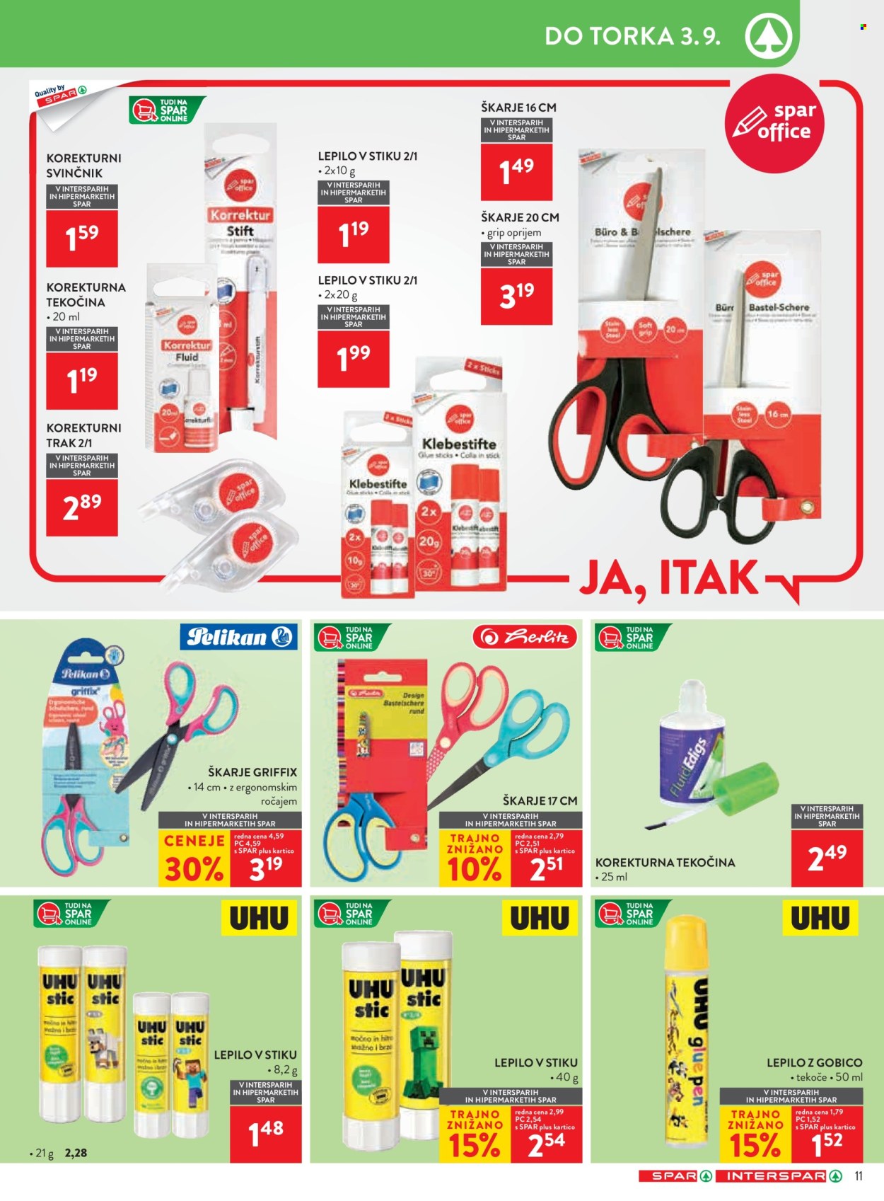 SPAR katalog - 31.7.2024 - 3.9.2024. Stran 11