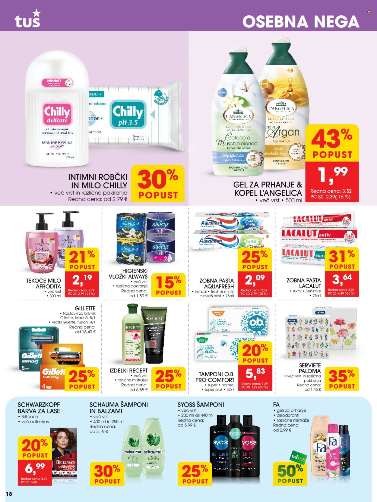 Tuš katalog - 31.7.2024 - 6.8.2024. Stran 18