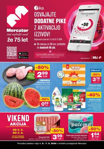 Mercator katalog - 1.8.2024 - 7.8.2024.