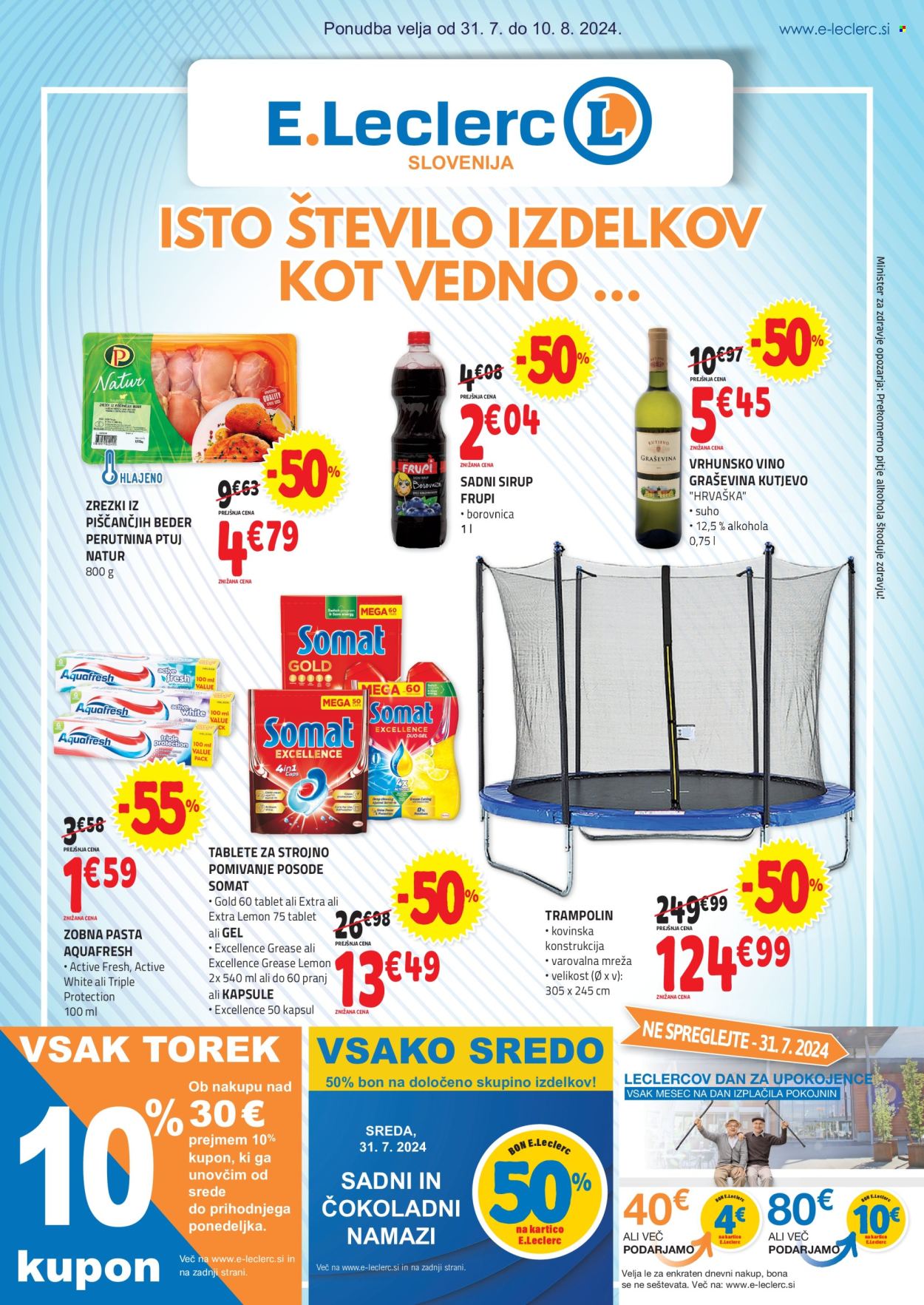 E.Leclerc katalog - 31.7.2024 - 10.8.2024. Stran 1