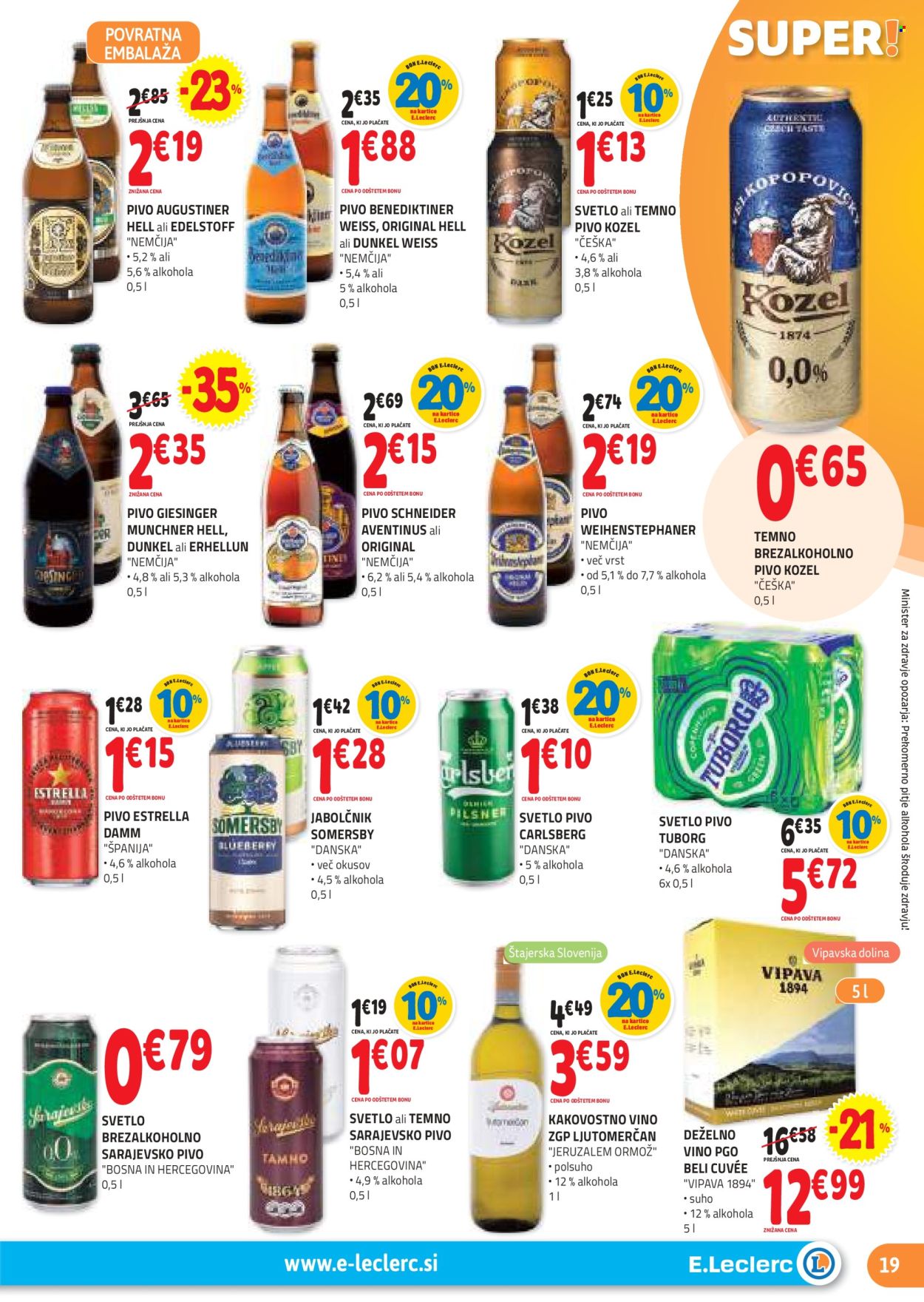 E.Leclerc katalog - 31.7.2024 - 10.8.2024. Stran 19