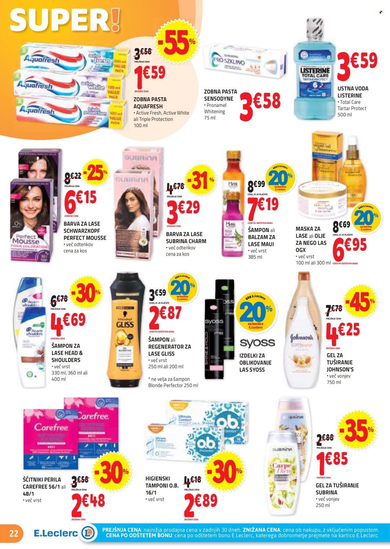 E.Leclerc katalog - 31.7.2024 - 10.8.2024. Stran 22