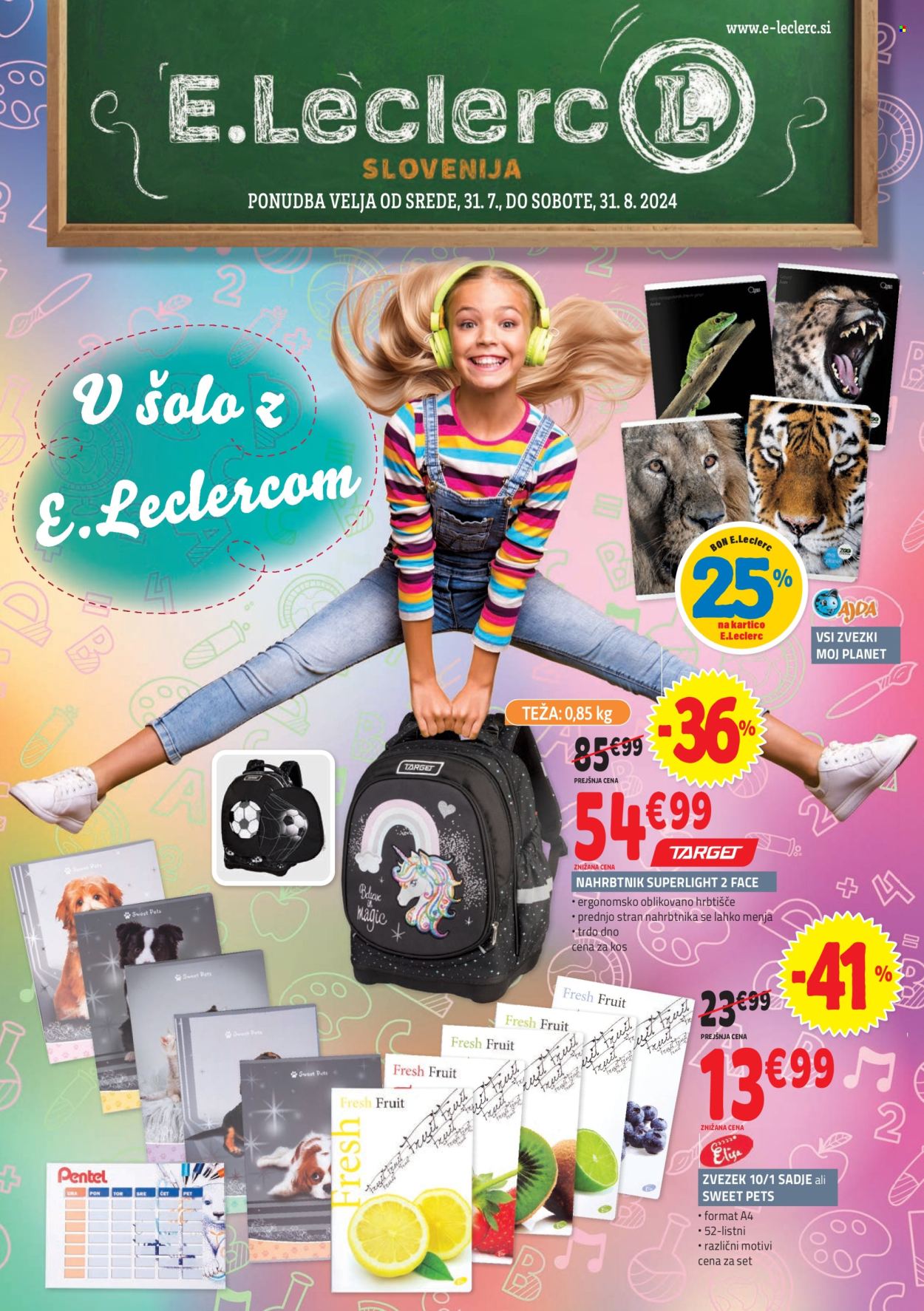 E.Leclerc katalog - 31.7.2024 - 10.8.2024. Stran 1