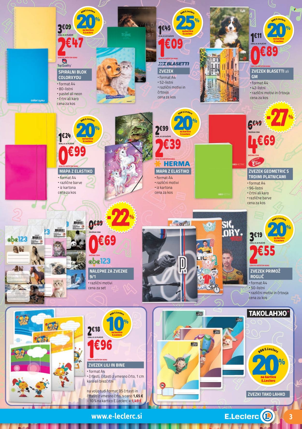 E.Leclerc katalog - 31.7.2024 - 10.8.2024. Stran 3