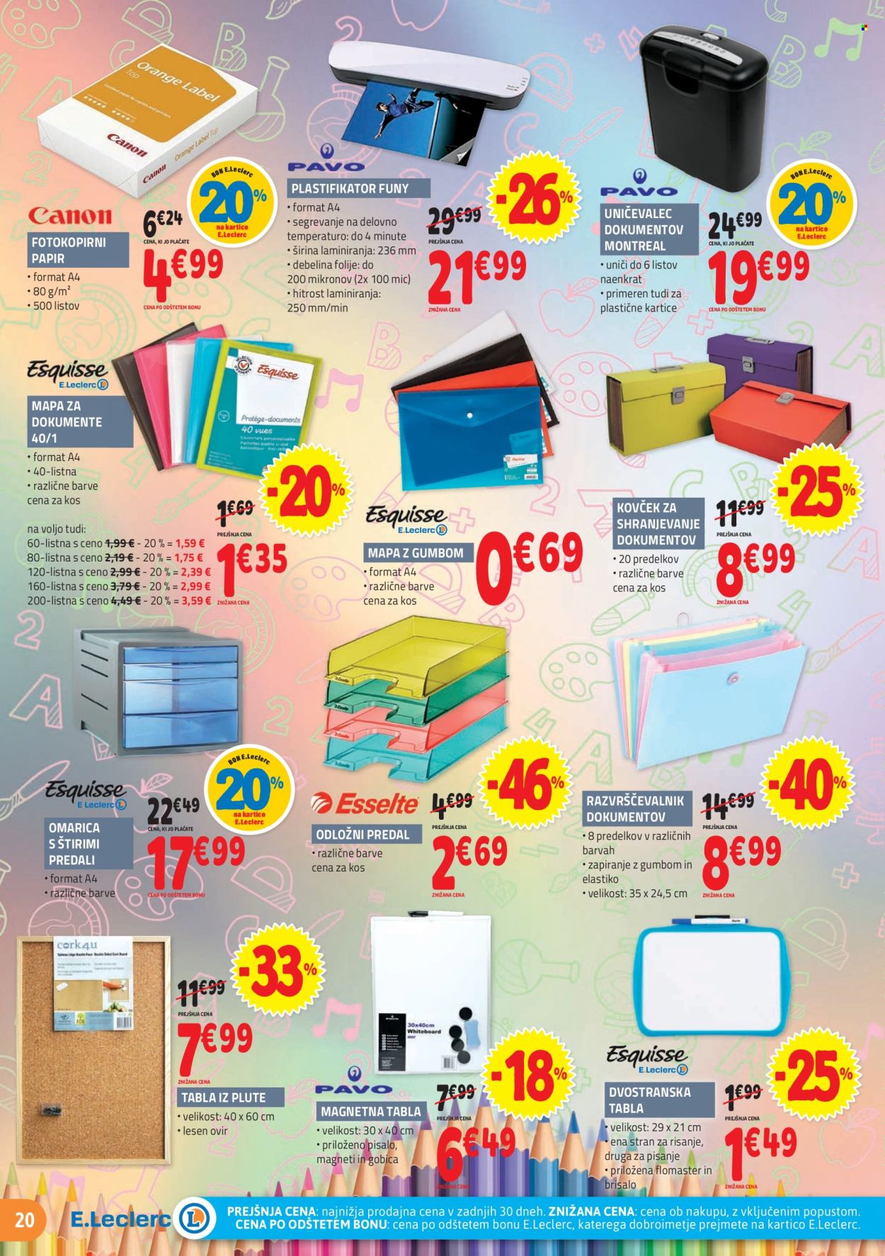 E.Leclerc katalog - 31.7.2024 - 10.8.2024. Stran 20