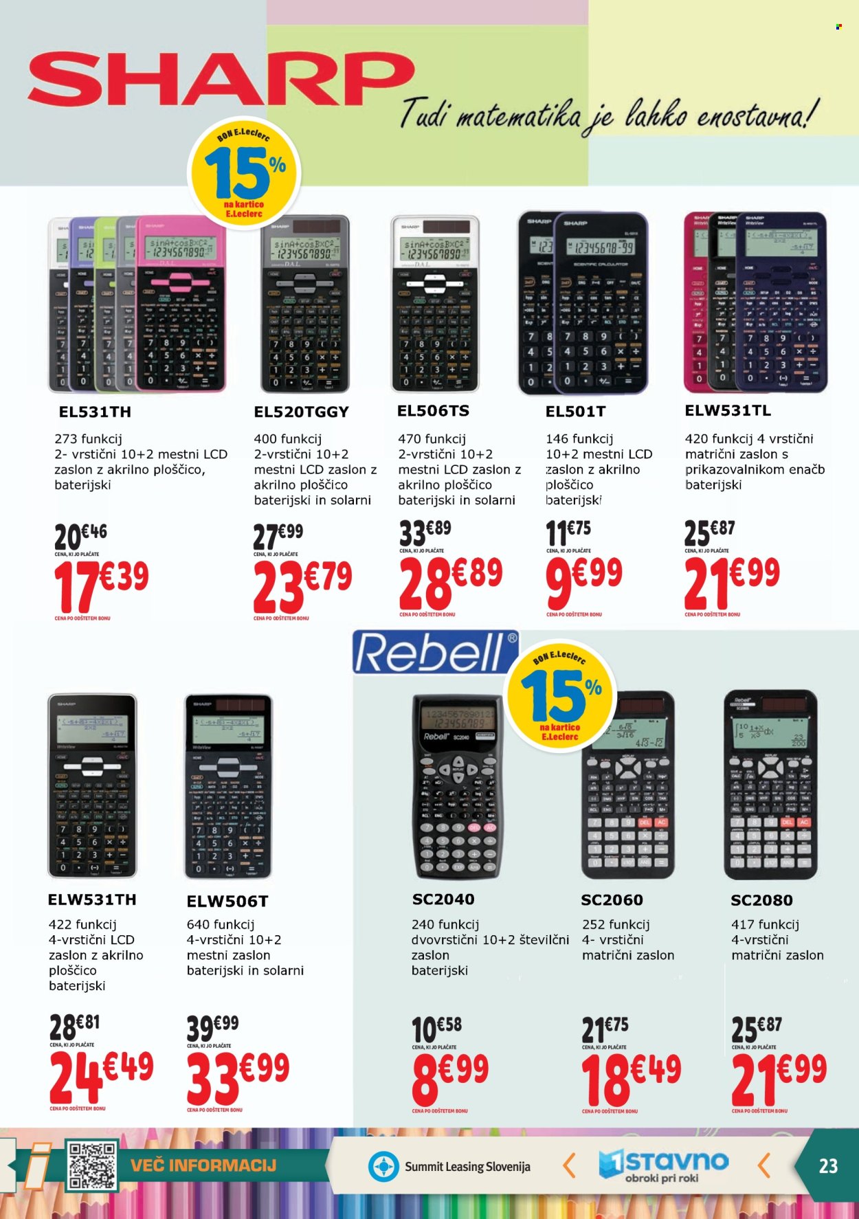 E.Leclerc katalog - 31.7.2024 - 10.8.2024. Stran 23