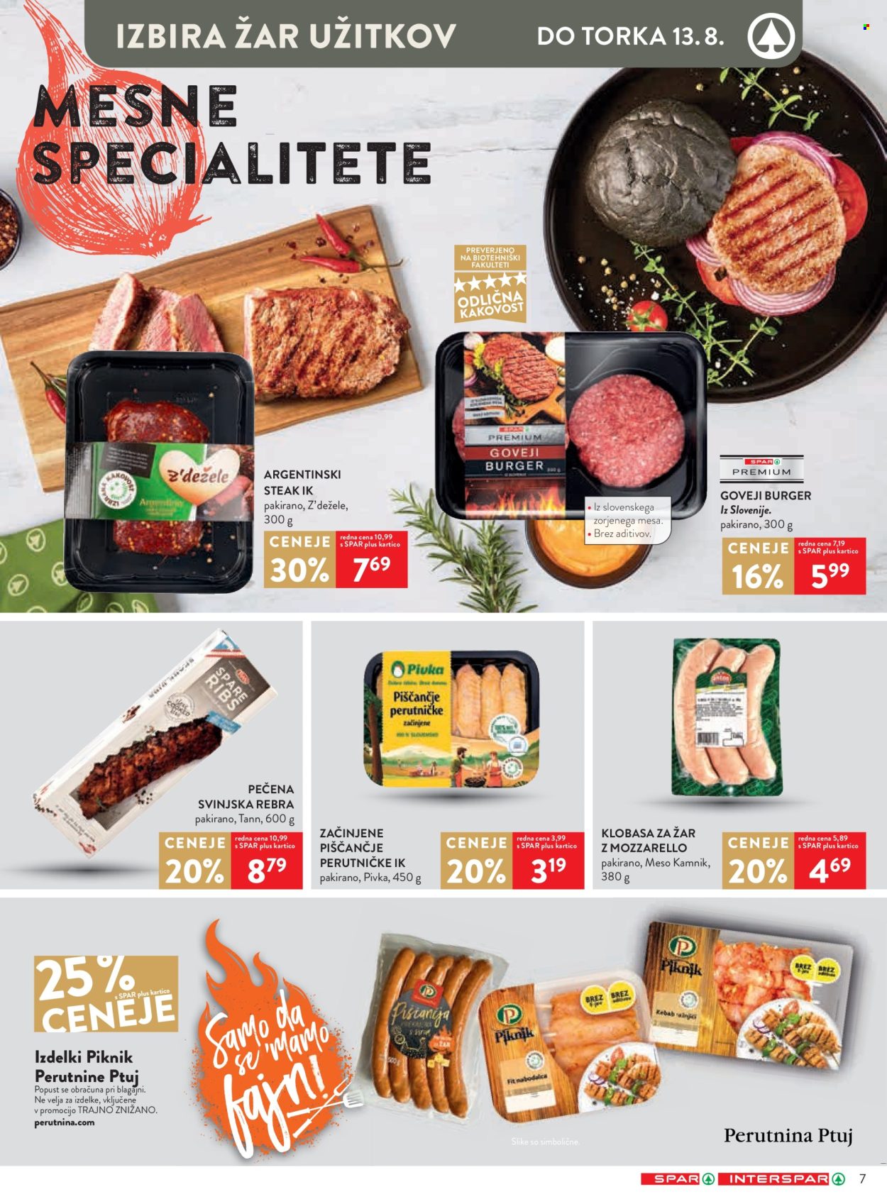 SPAR katalog - 7.8.2024 - 13.8.2024. Stran 7
