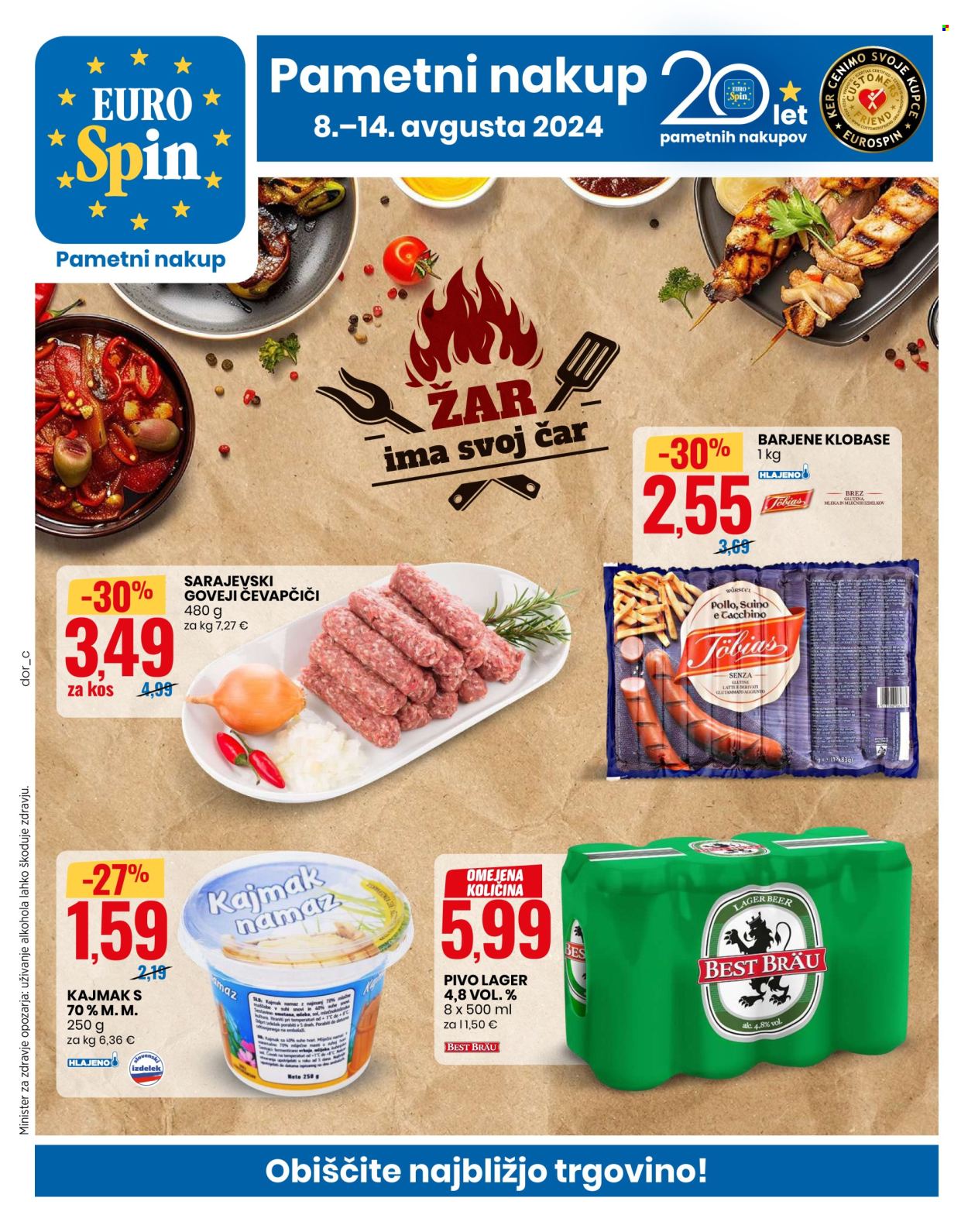 EuroSpin katalog - 8.8.2024 - 14.8.2024. Stran 1