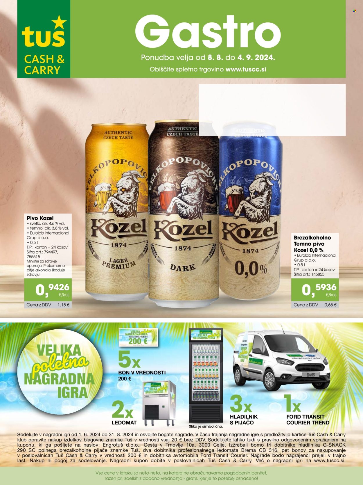 Tuš Cash & Carry katalog - 8.8.2024 - 4.9.2024. Stran 1