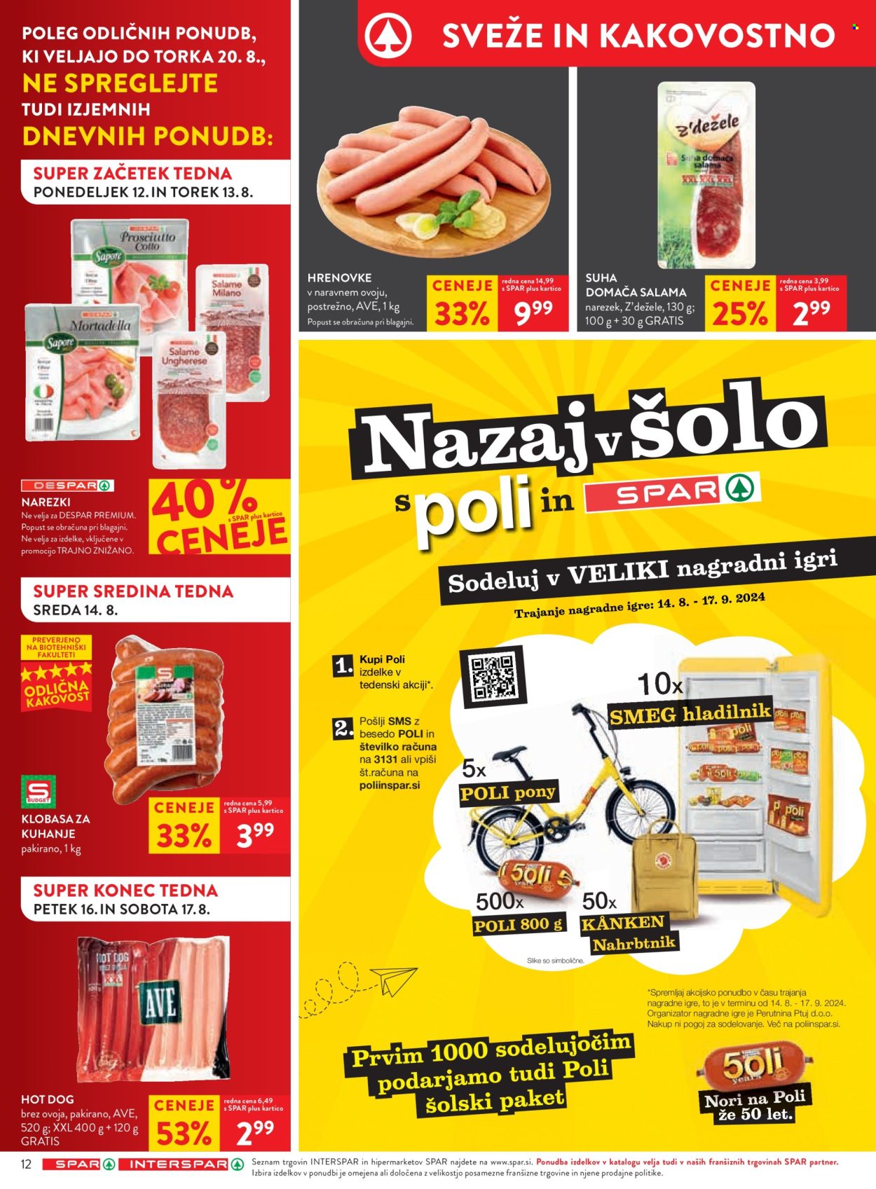 SPAR katalog - 14.8.2024 - 27.8.2024. Stran 12
