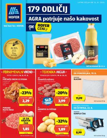 Hofer katalog - 14.8.2024 - 24.8.2024.