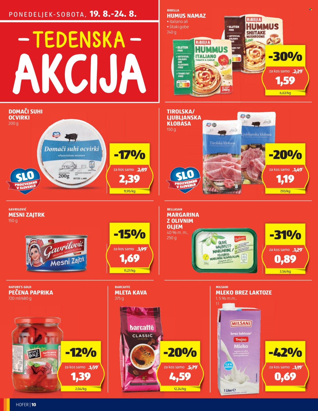 Hofer katalog - 14.8.2024 - 24.8.2024. Stran 10