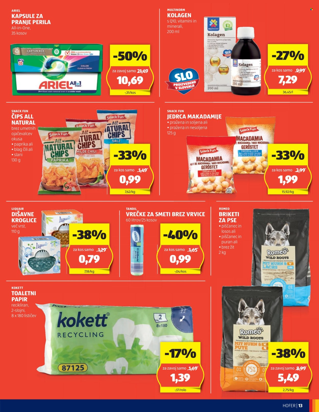 Hofer katalog - 14.8.2024 - 24.8.2024. Stran 13