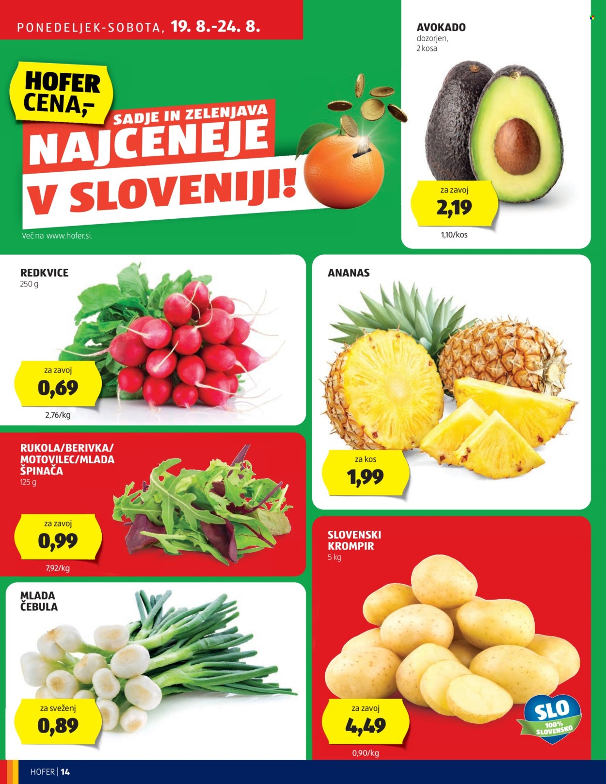 Hofer katalog - 14.8.2024 - 24.8.2024. Stran 14