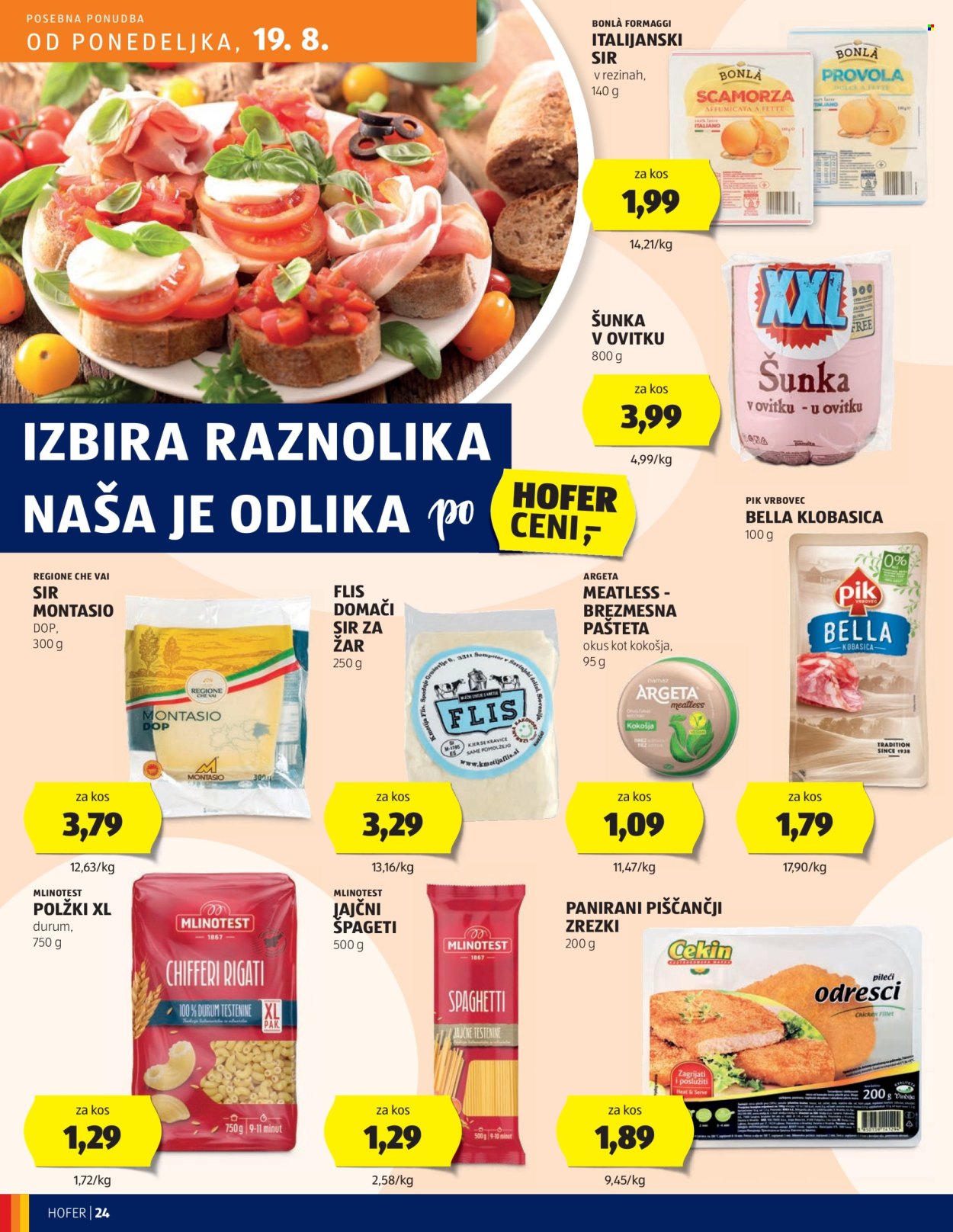 Hofer katalog - 14.8.2024 - 24.8.2024. Stran 24