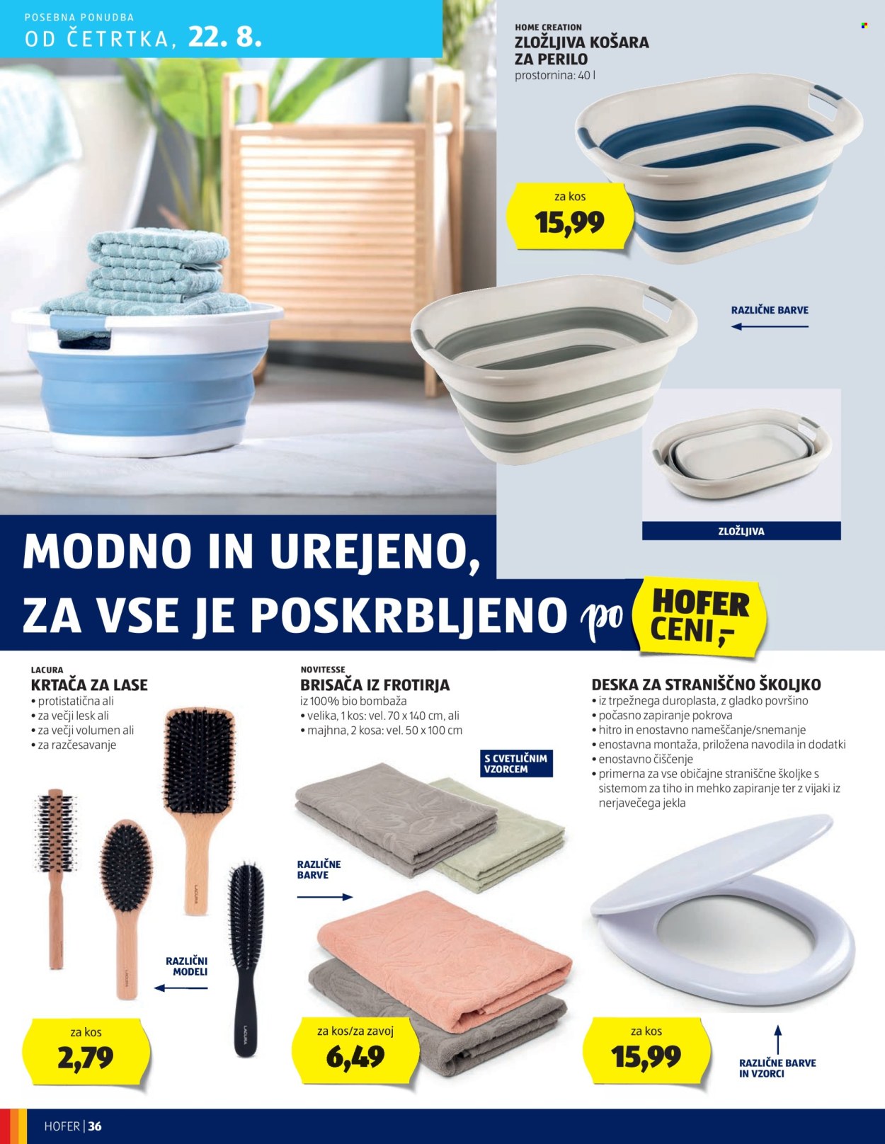 Hofer katalog - 14.8.2024 - 24.8.2024. Stran 36