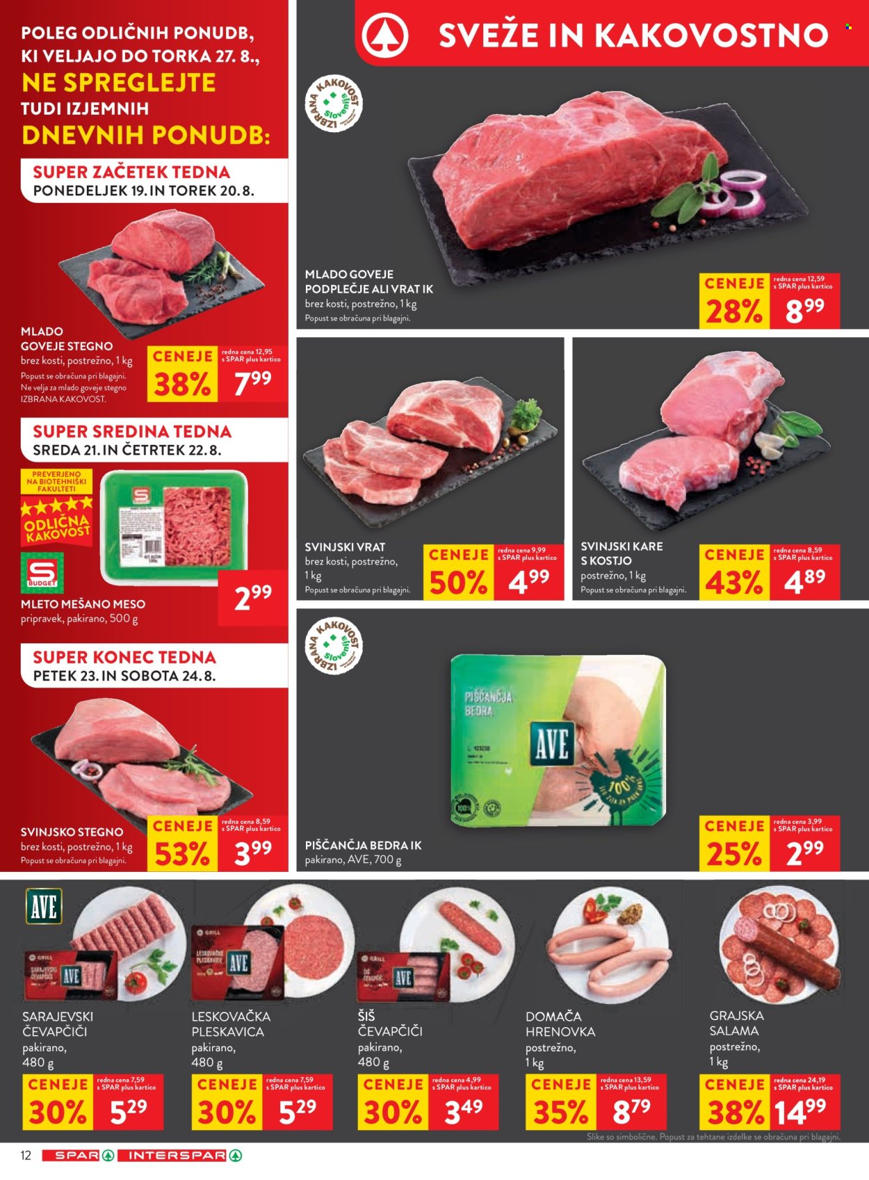 SPAR katalog - 21.8.2024 - 3.9.2024. Stran 12