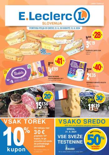 E.Leclerc katalog - 21.8.2024 - 31.8.2024.