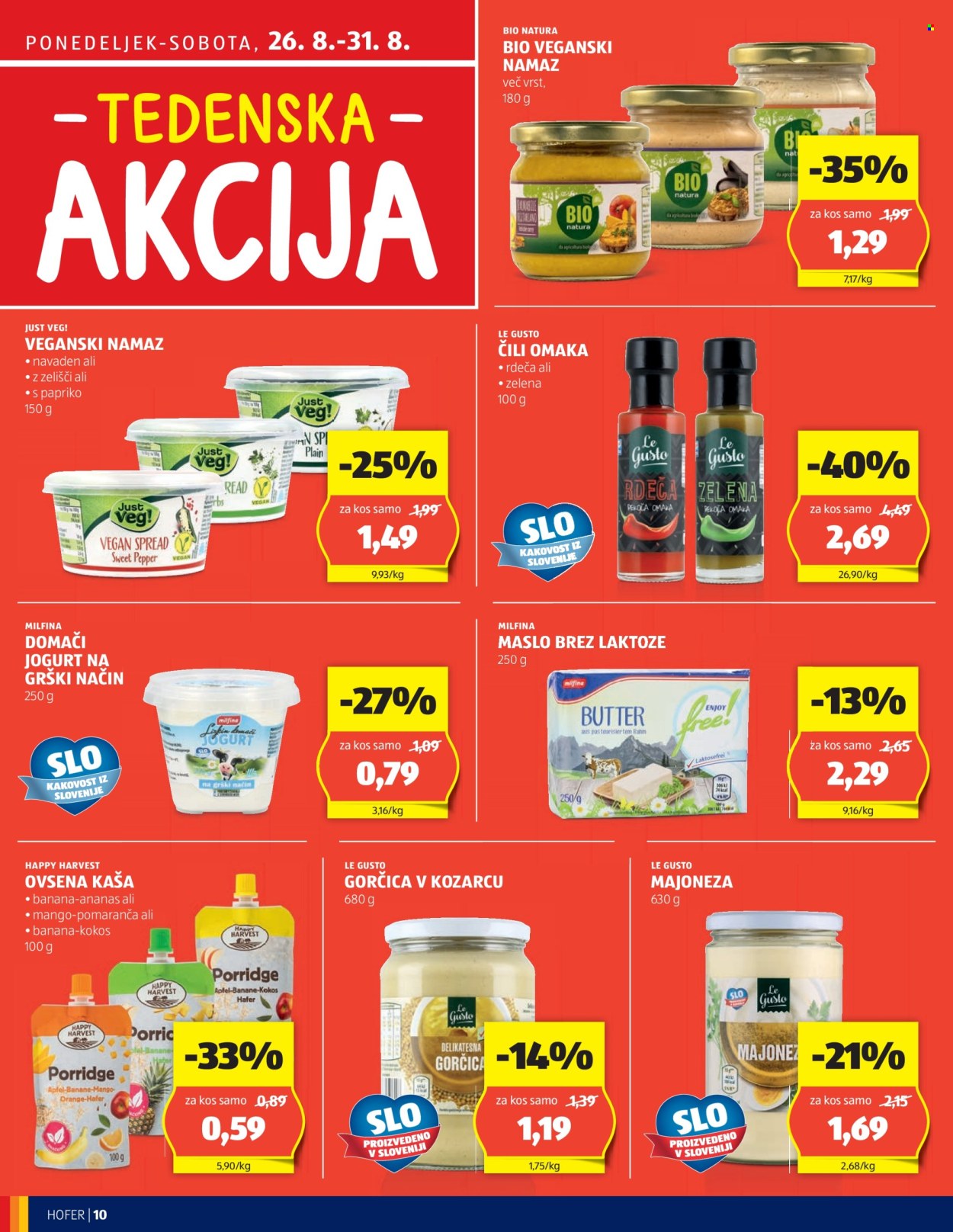 Hofer katalog - 22.8.2024 - 31.8.2024. Stran 10