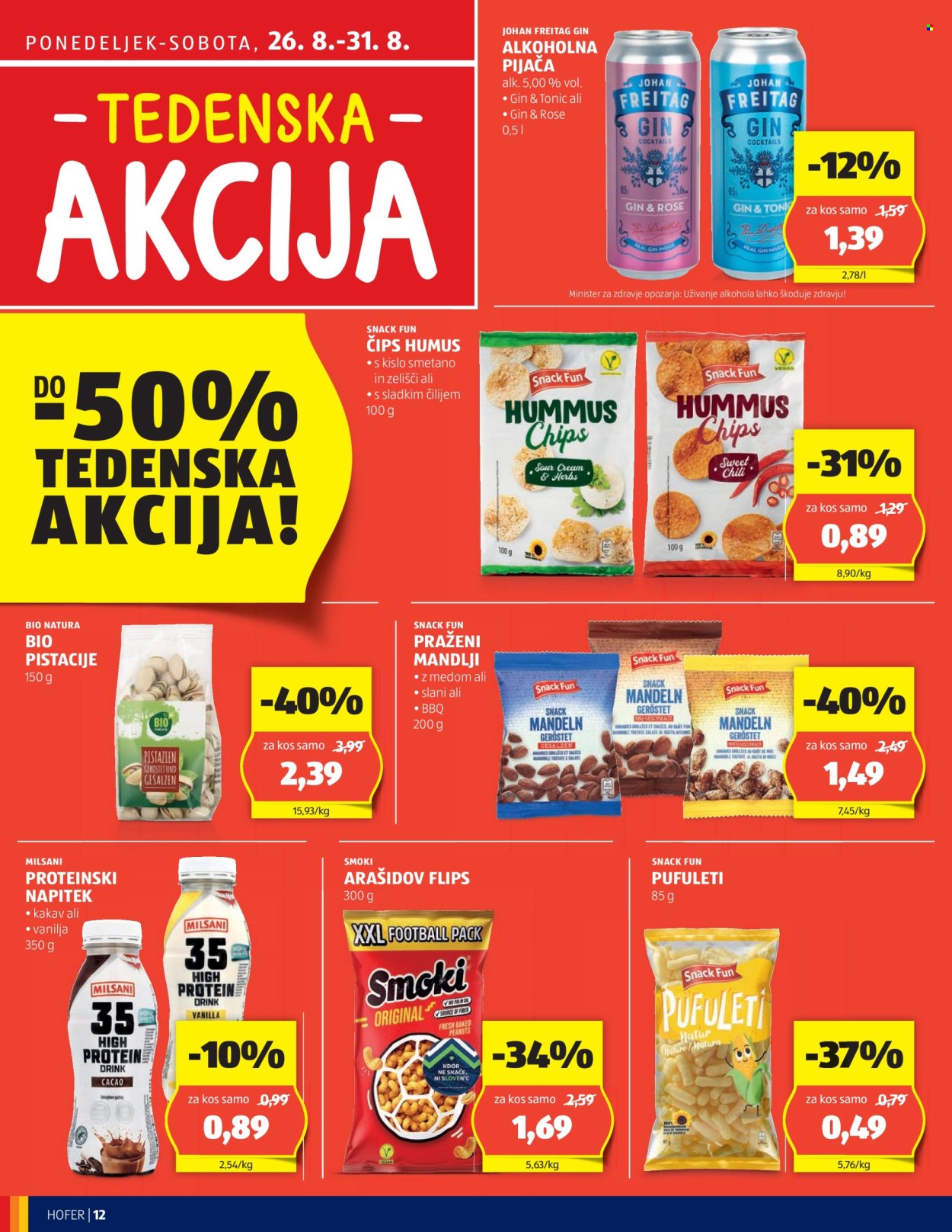 Hofer katalog - 22.8.2024 - 31.8.2024. Stran 12