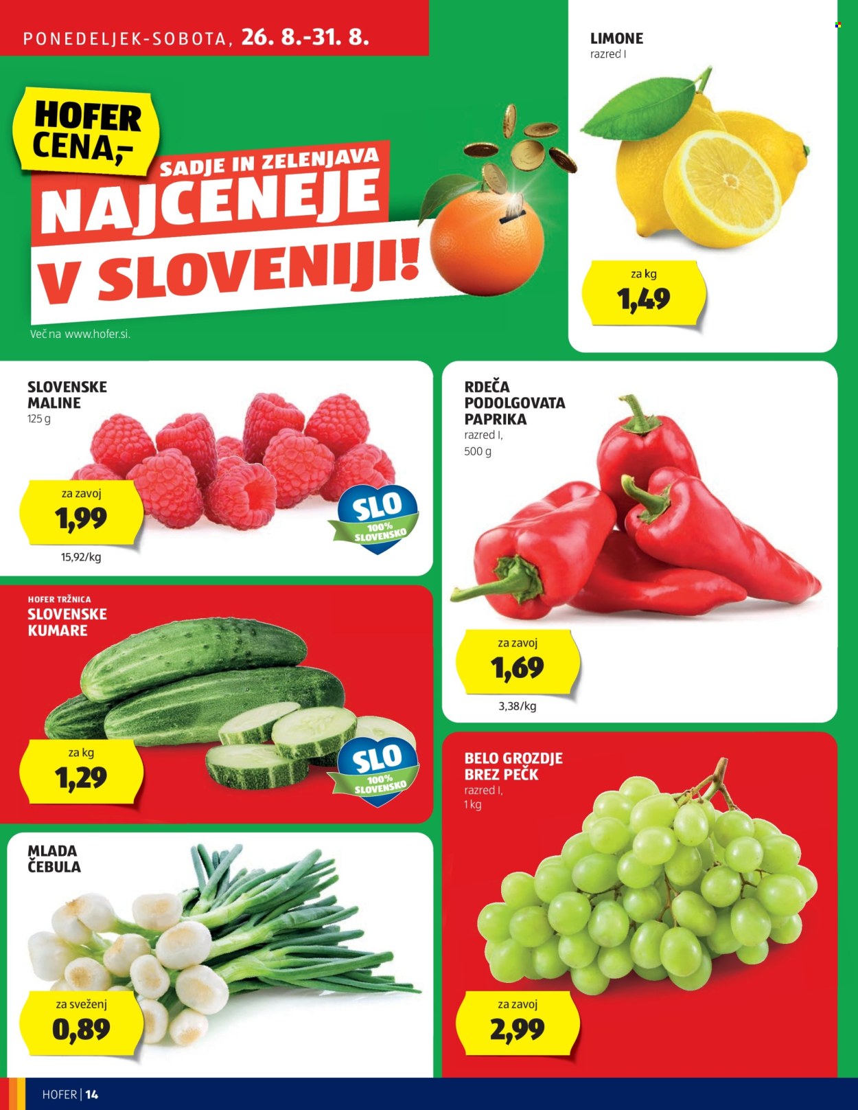 Hofer katalog - 22.8.2024 - 31.8.2024. Stran 14