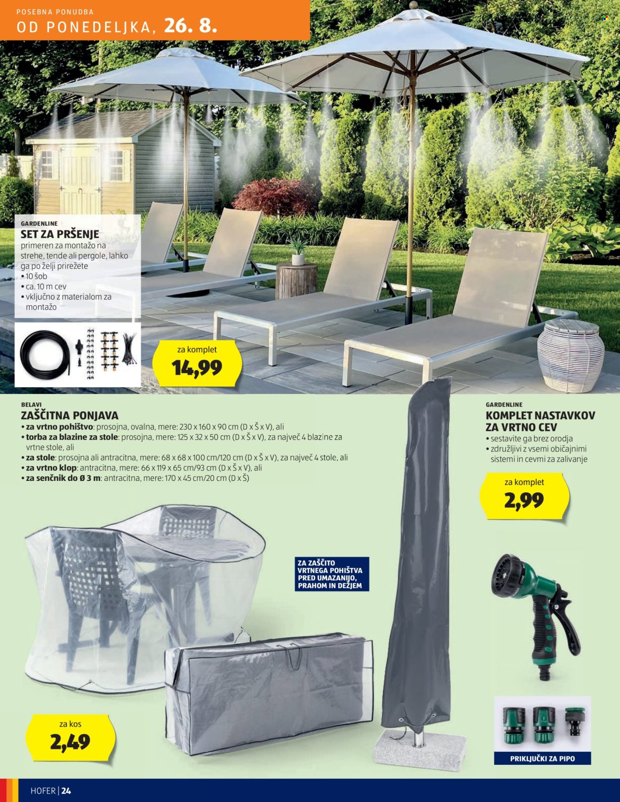 Hofer katalog - 22.8.2024 - 31.8.2024. Stran 24