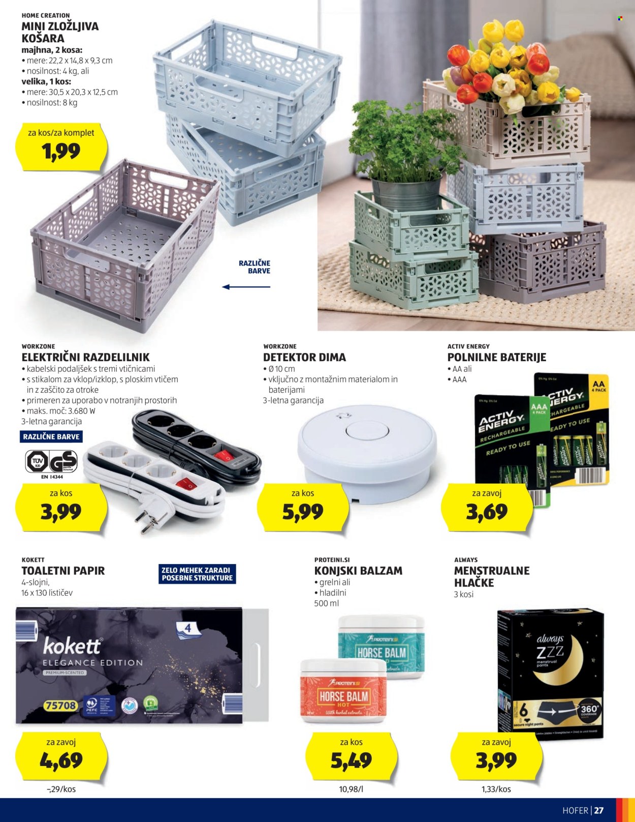 Hofer katalog - 22.8.2024 - 31.8.2024. Stran 27