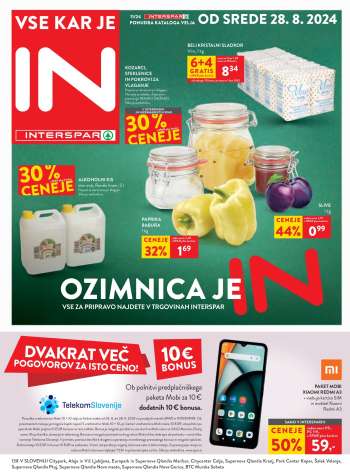 INTERSPAR katalog - 28.8.2024 - 10.9.2024.