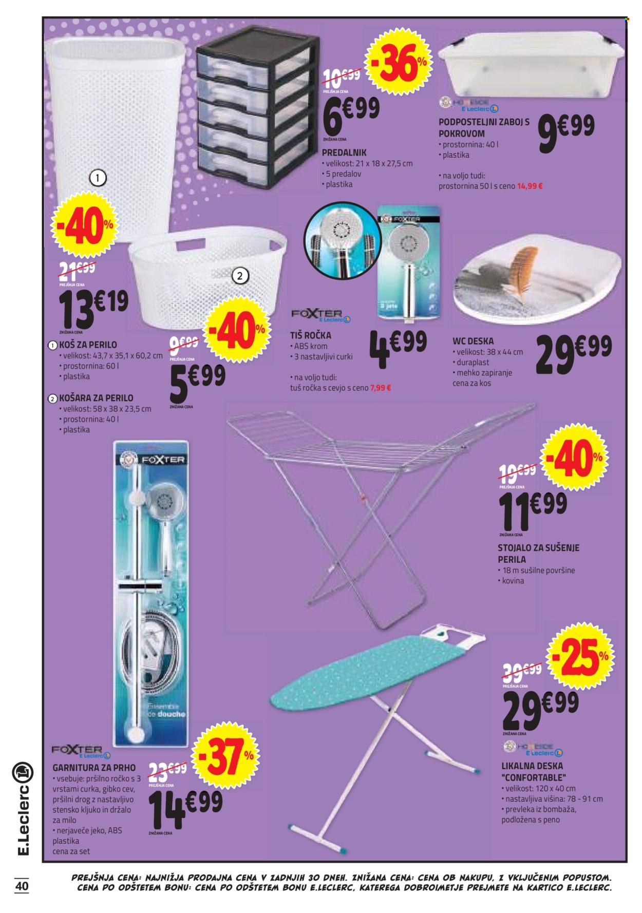E.Leclerc katalog - 28.8.2024 - 7.9.2024. Stran 40