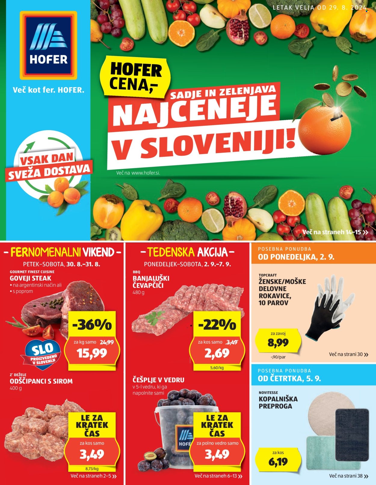 Hofer katalog - 29.8.2024 - 7.9.2024. Stran 1