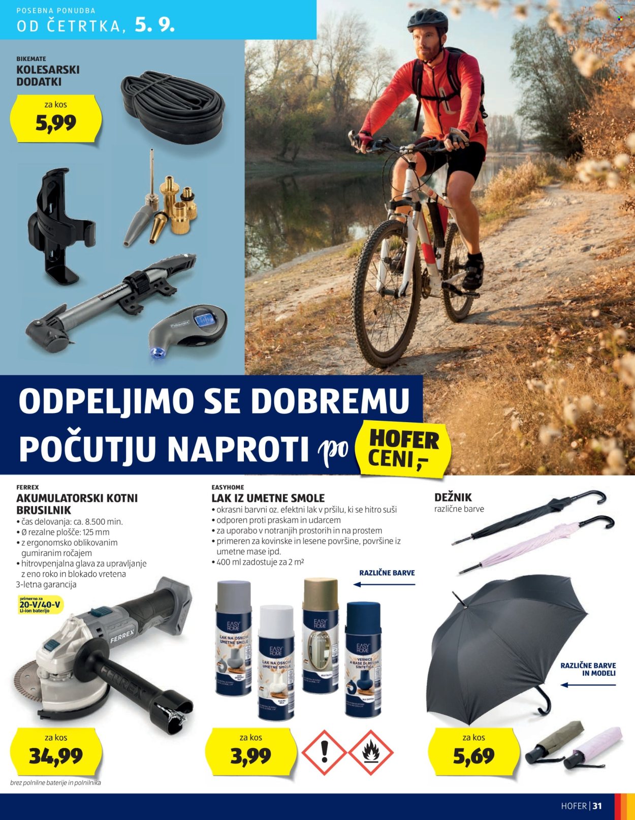 Hofer katalog - 29.8.2024 - 7.9.2024. Stran 31