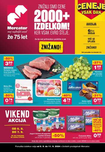 Mercator katalog - 5.9.2024 - 11.9.2024.