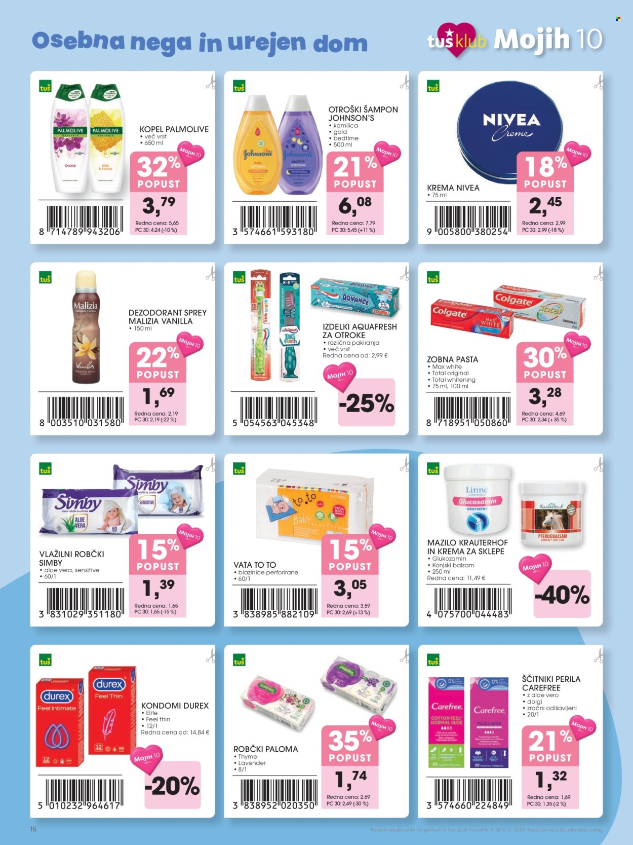 Tuš katalog - 6.9.2024 - 4.11.2024. Stran 16