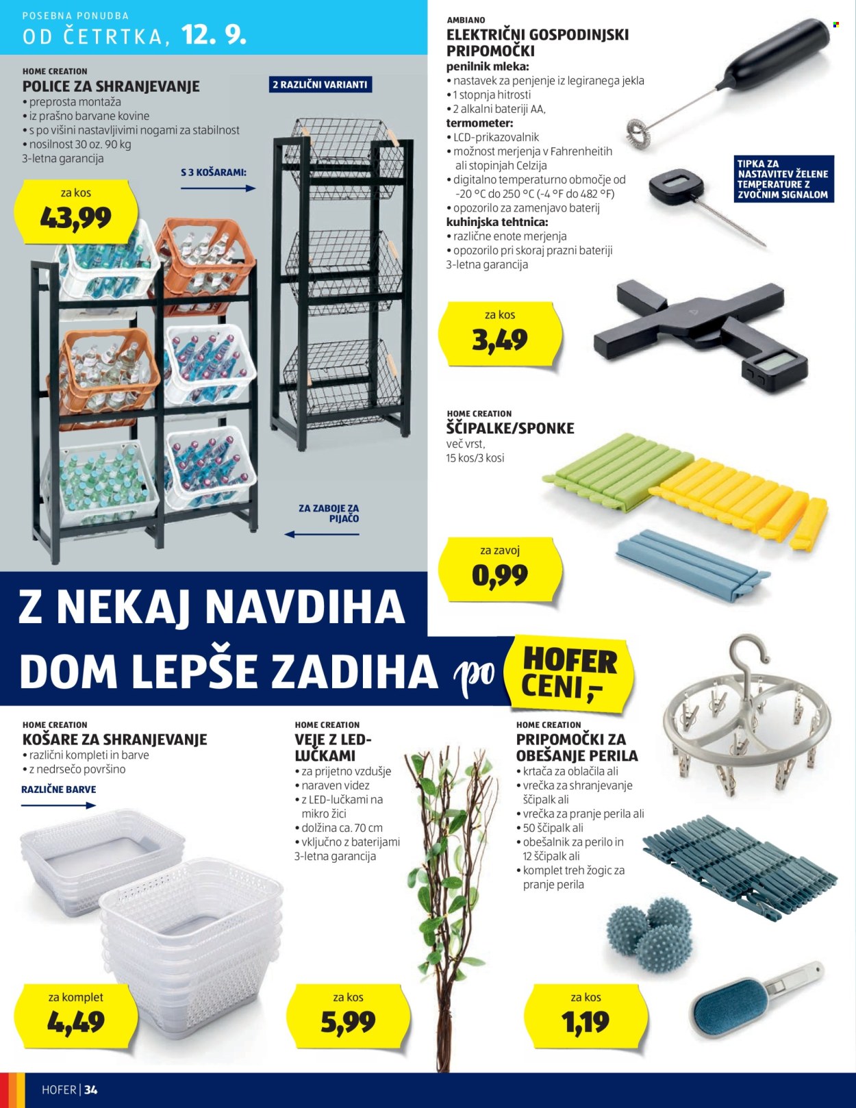 Hofer katalog - 5.9.2024 - 14.9.2024. Stran 34