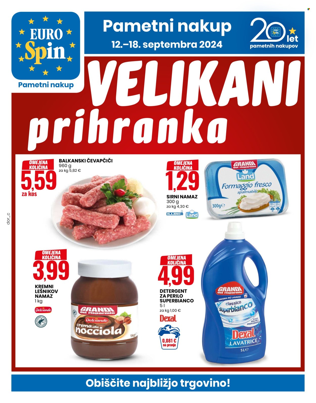 EuroSpin katalog - 12.9.2024 - 18.9.2024. Stran 1