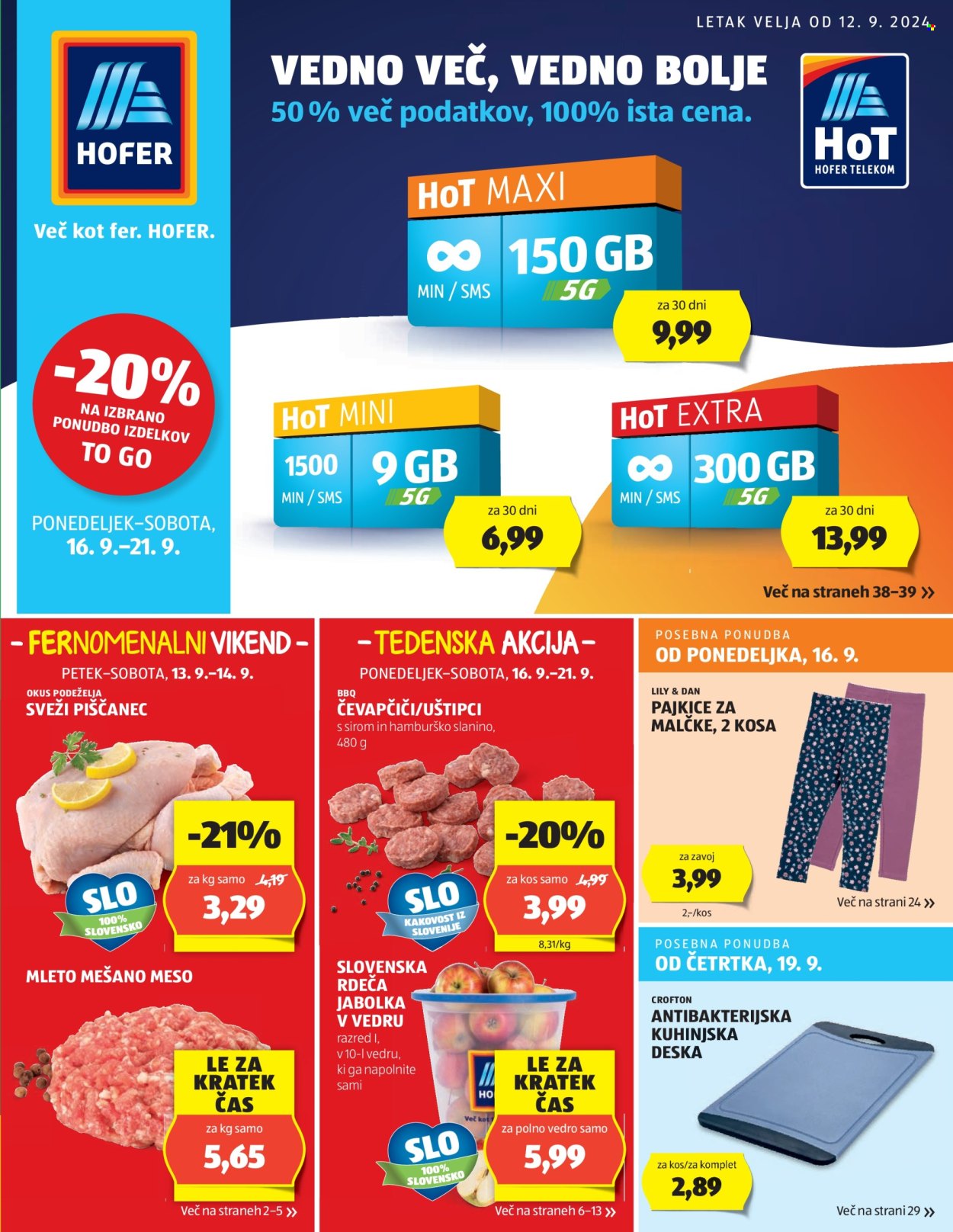Hofer katalog - 12.9.2024 - 21.9.2024. Stran 1