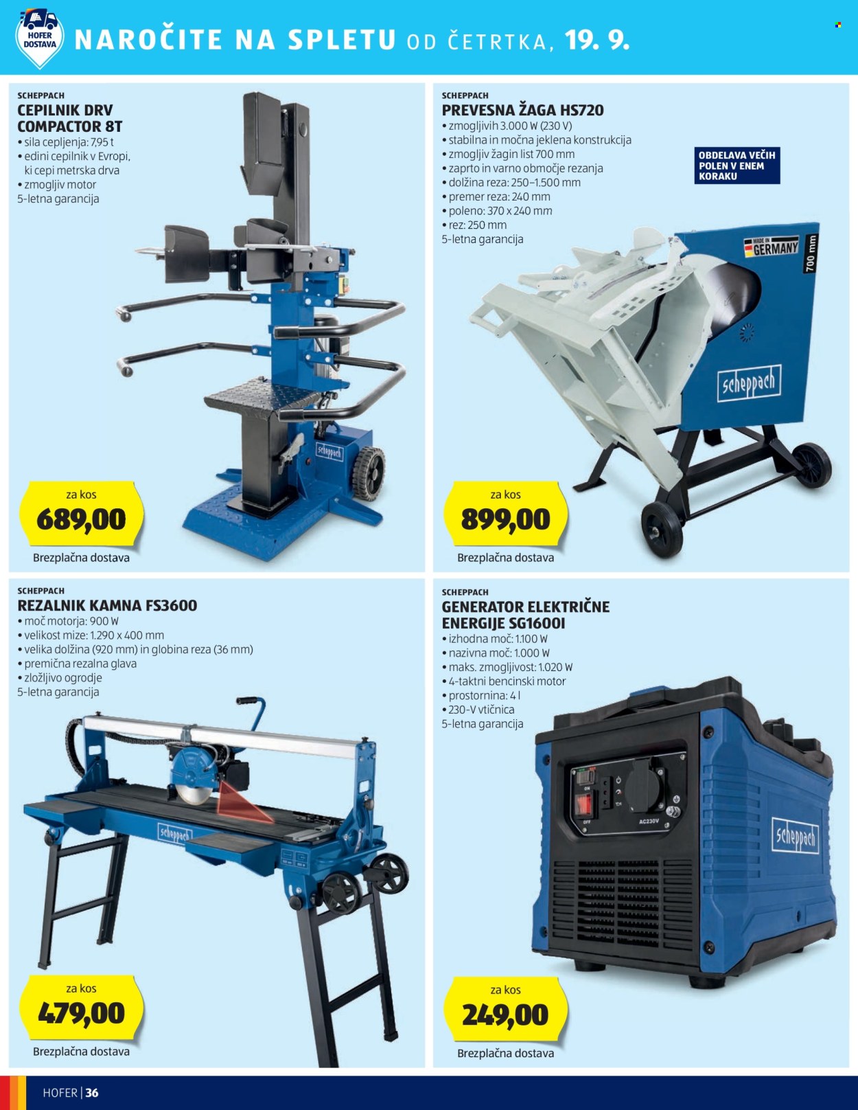 Hofer katalog - 12.9.2024 - 21.9.2024. Stran 36