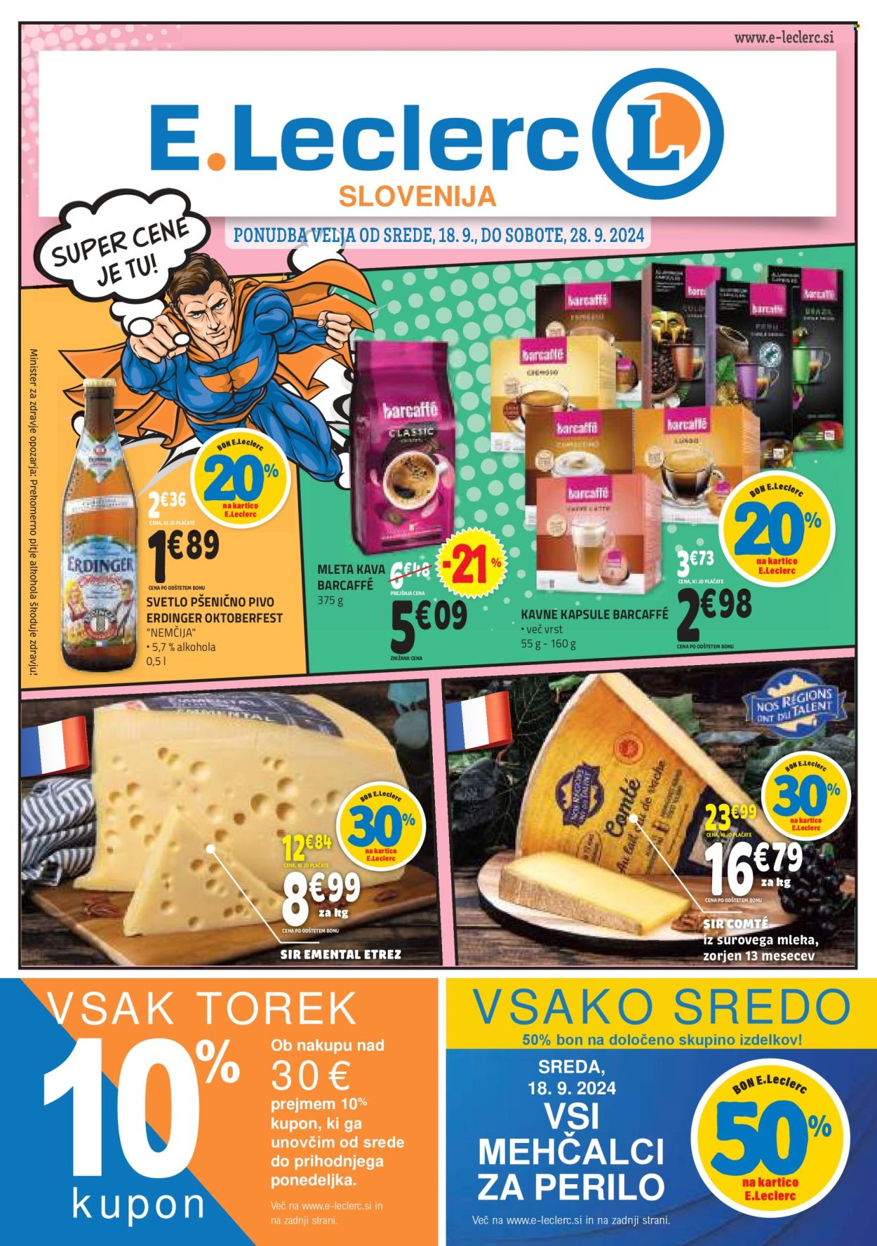 E.Leclerc katalog - 18.9.2024 - 28.9.2024. Stran 1