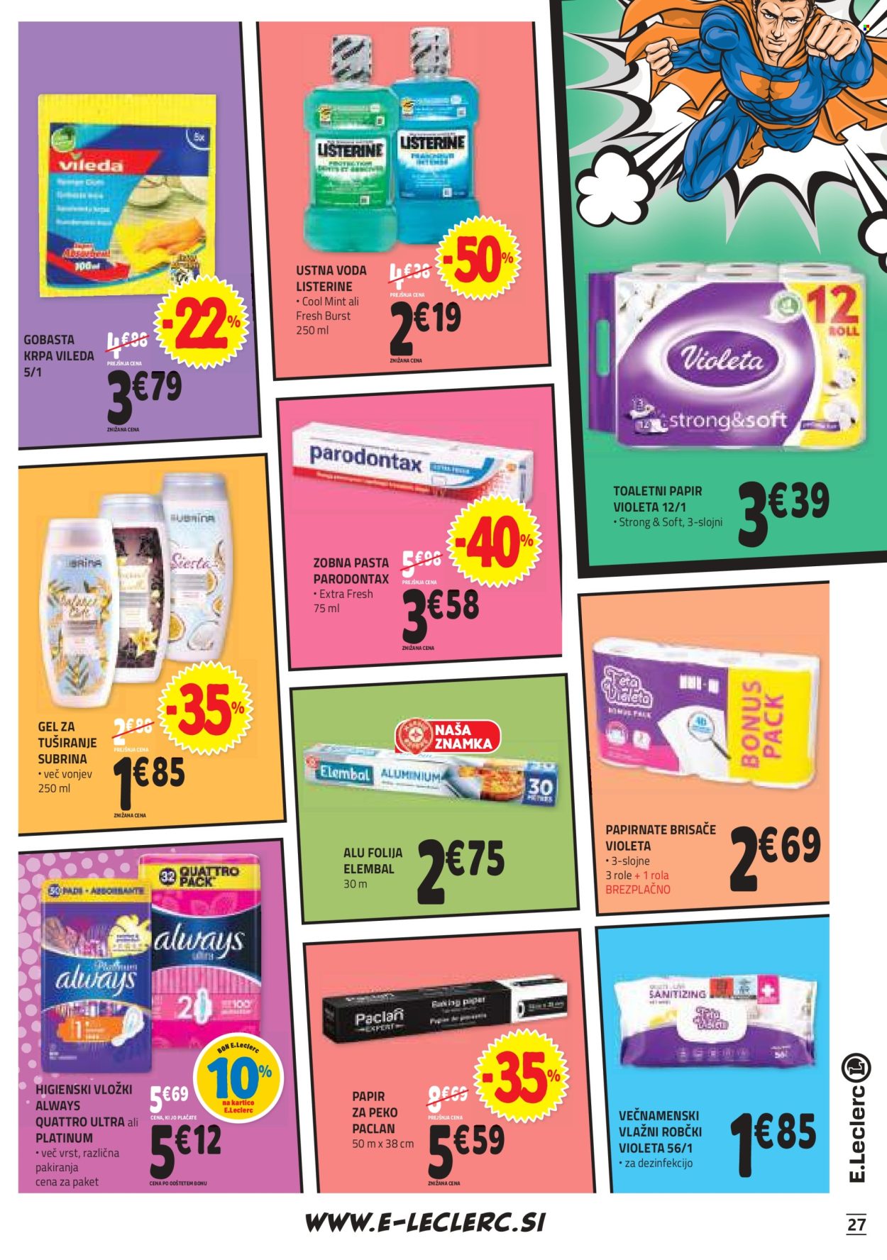 E.Leclerc katalog - 18.9.2024 - 28.9.2024. Stran 27