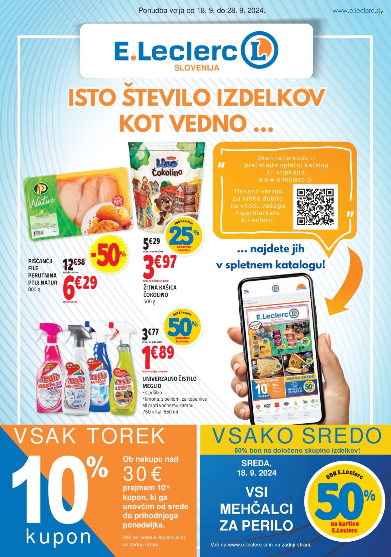 E.Leclerc katalog - 18.9.2024 - 28.9.2024. Stran 1