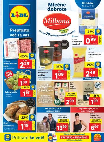 Lidl katalog - 26.9.2024 - 2.10.2024.