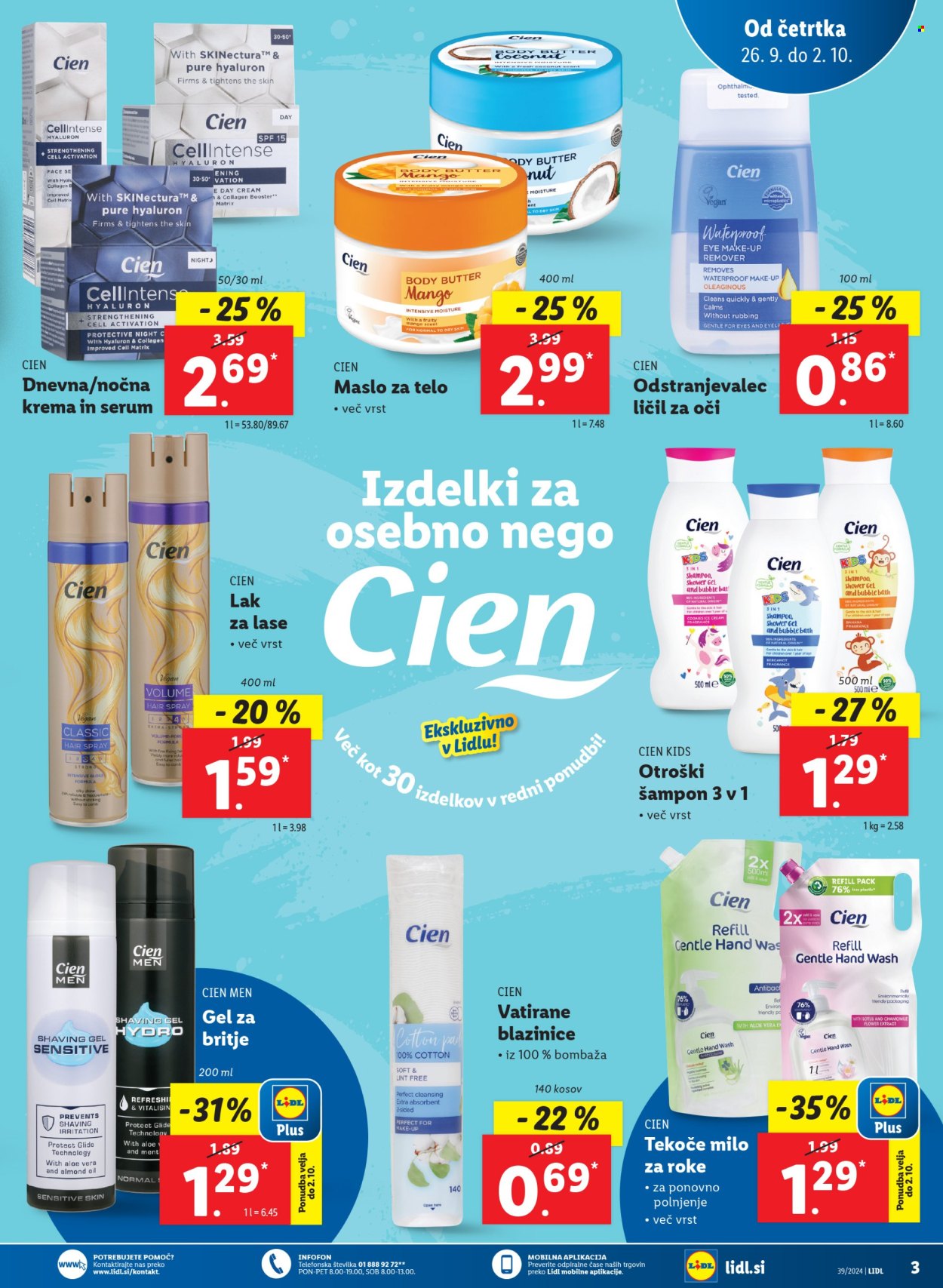 Lidl katalog - 26.9.2024 - 2.10.2024. Stran 3