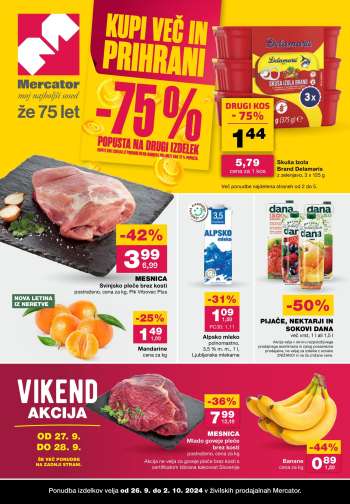 Mercator katalog - 26.9.2024 - 2.10.2024.