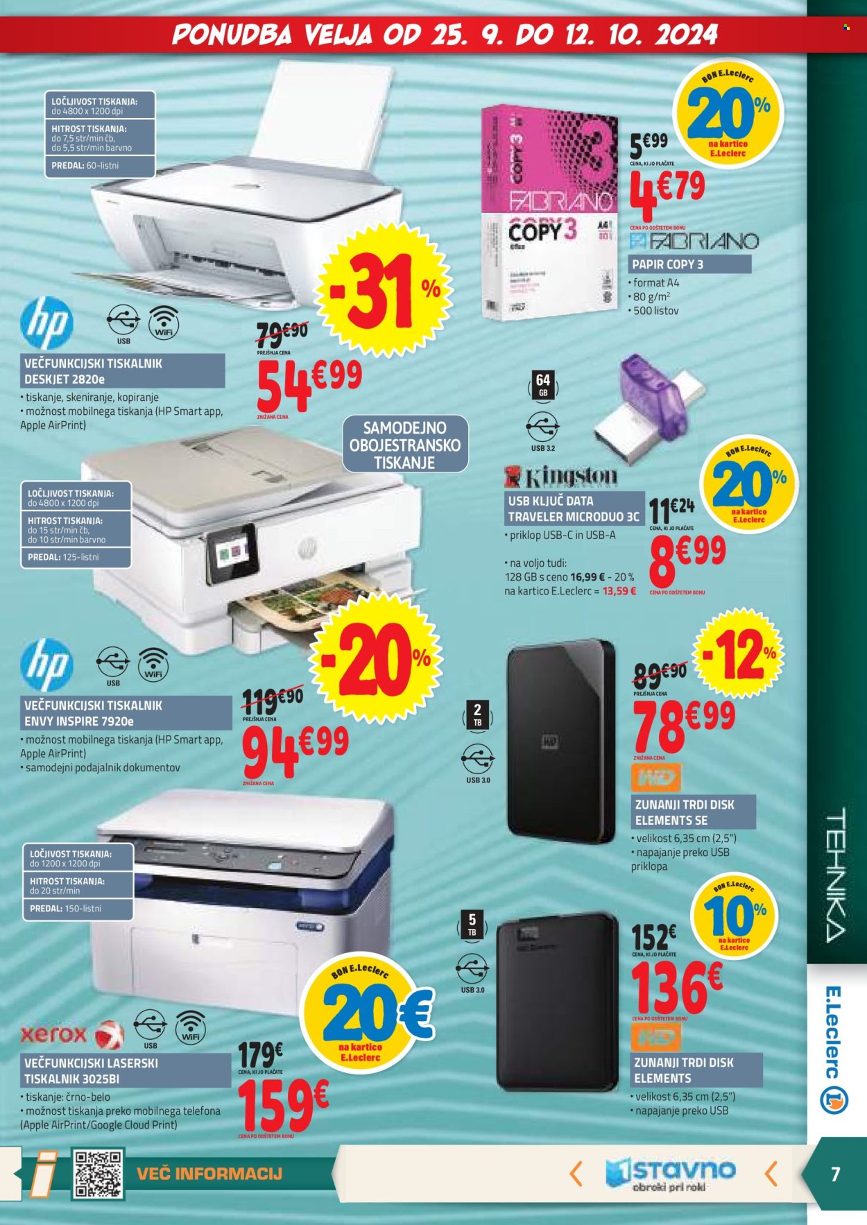 E.Leclerc katalog - 25.9.2024 - 5.10.2024. Stran 7