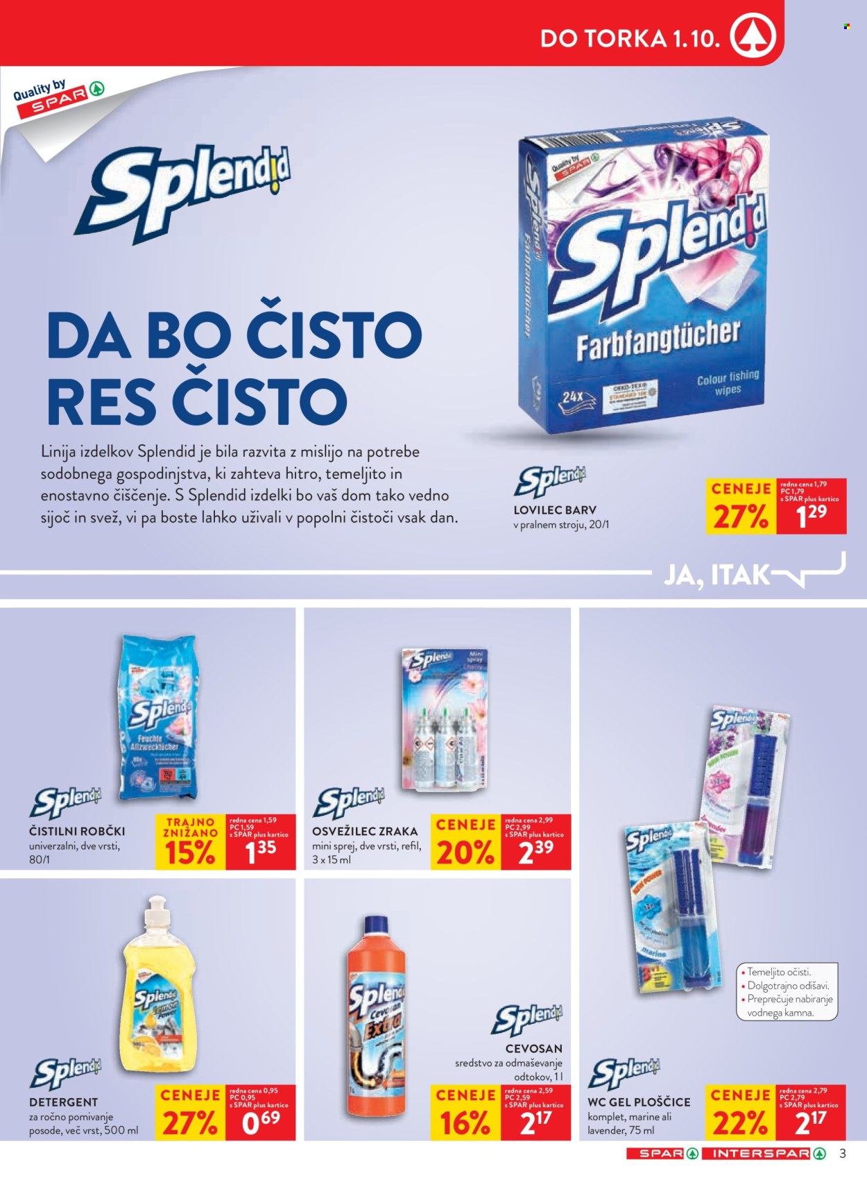 SPAR katalog - 25.9.2024 - 8.10.2024. Stran 3