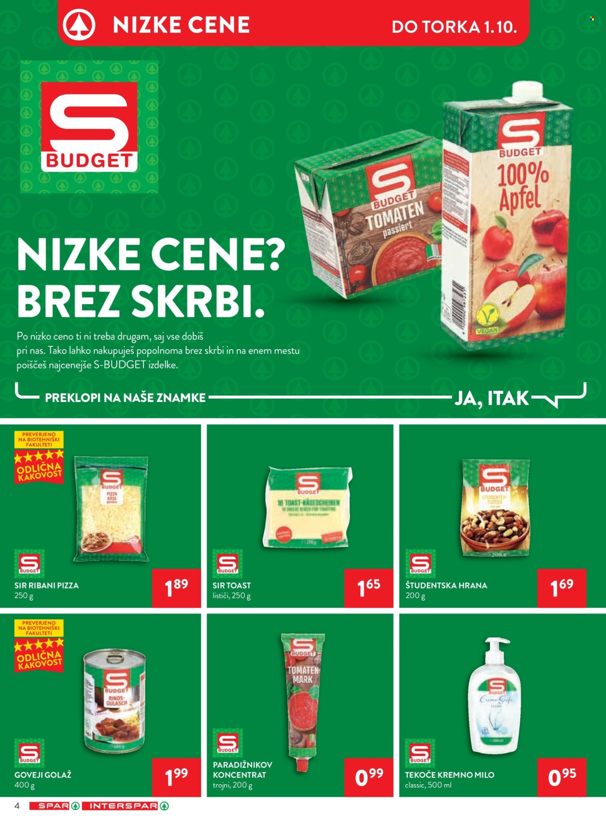 SPAR katalog - 25.9.2024 - 8.10.2024. Stran 4