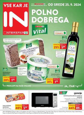 INTERSPAR katalog - 25.9.2024 - 8.10.2024.