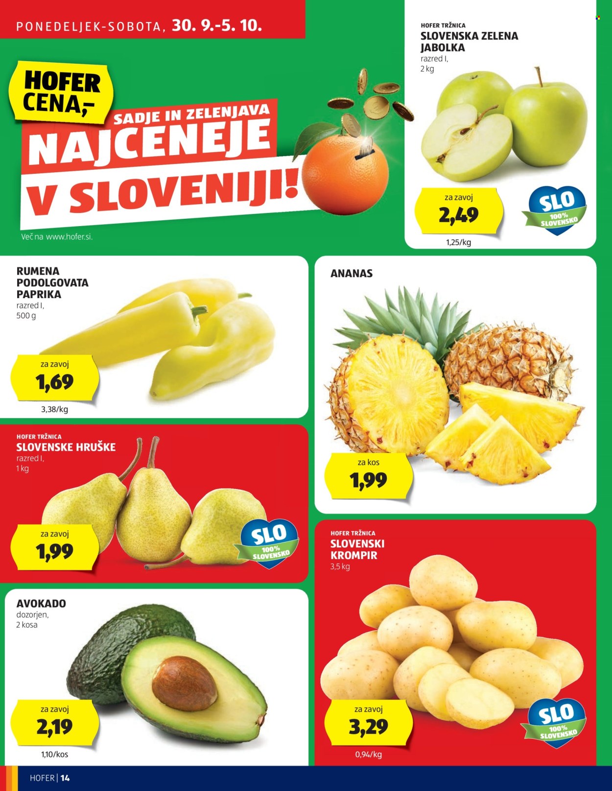 Hofer katalog - 26.9.2024 - 5.10.2024. Stran 14