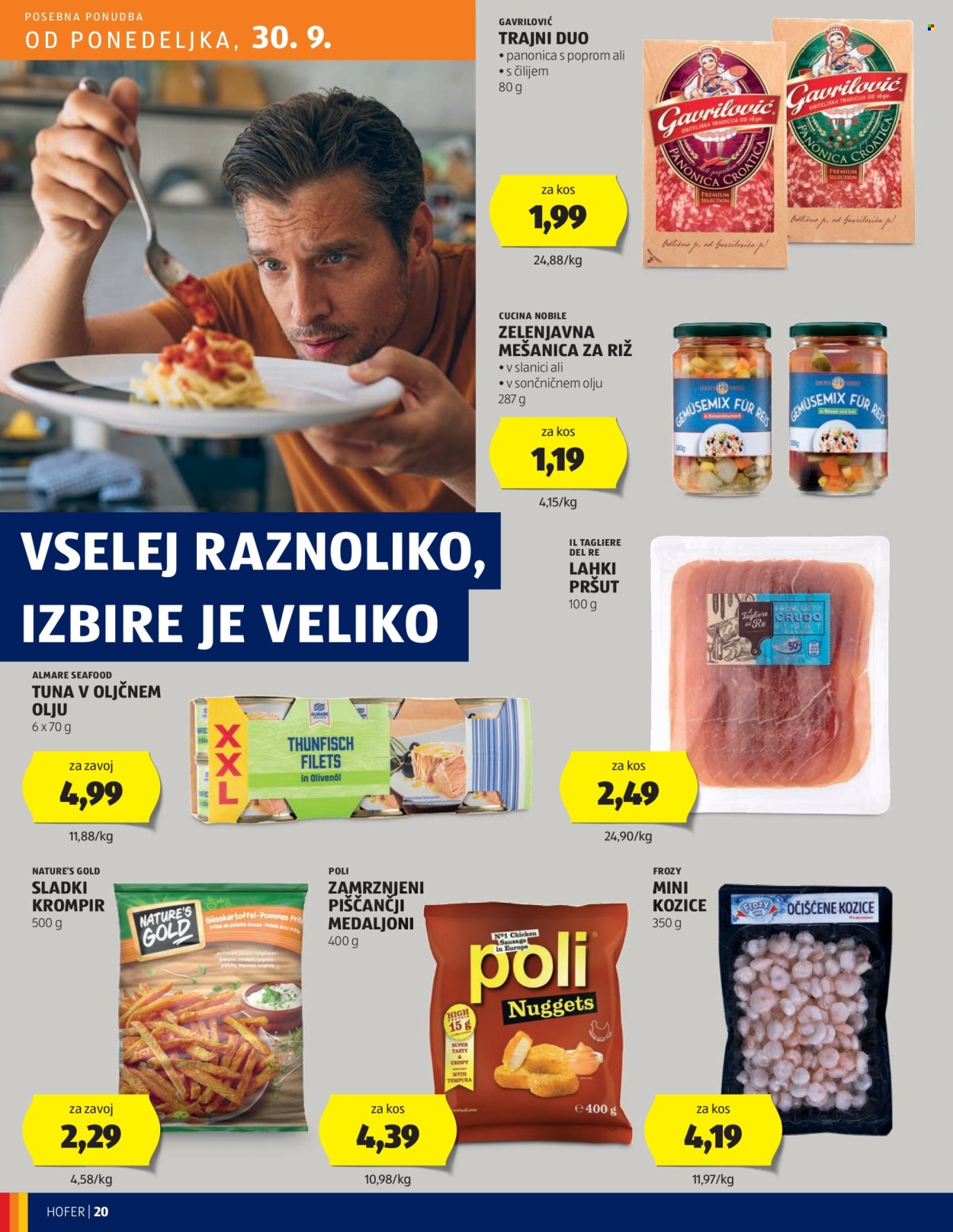 Hofer katalog - 26.9.2024 - 5.10.2024. Stran 20